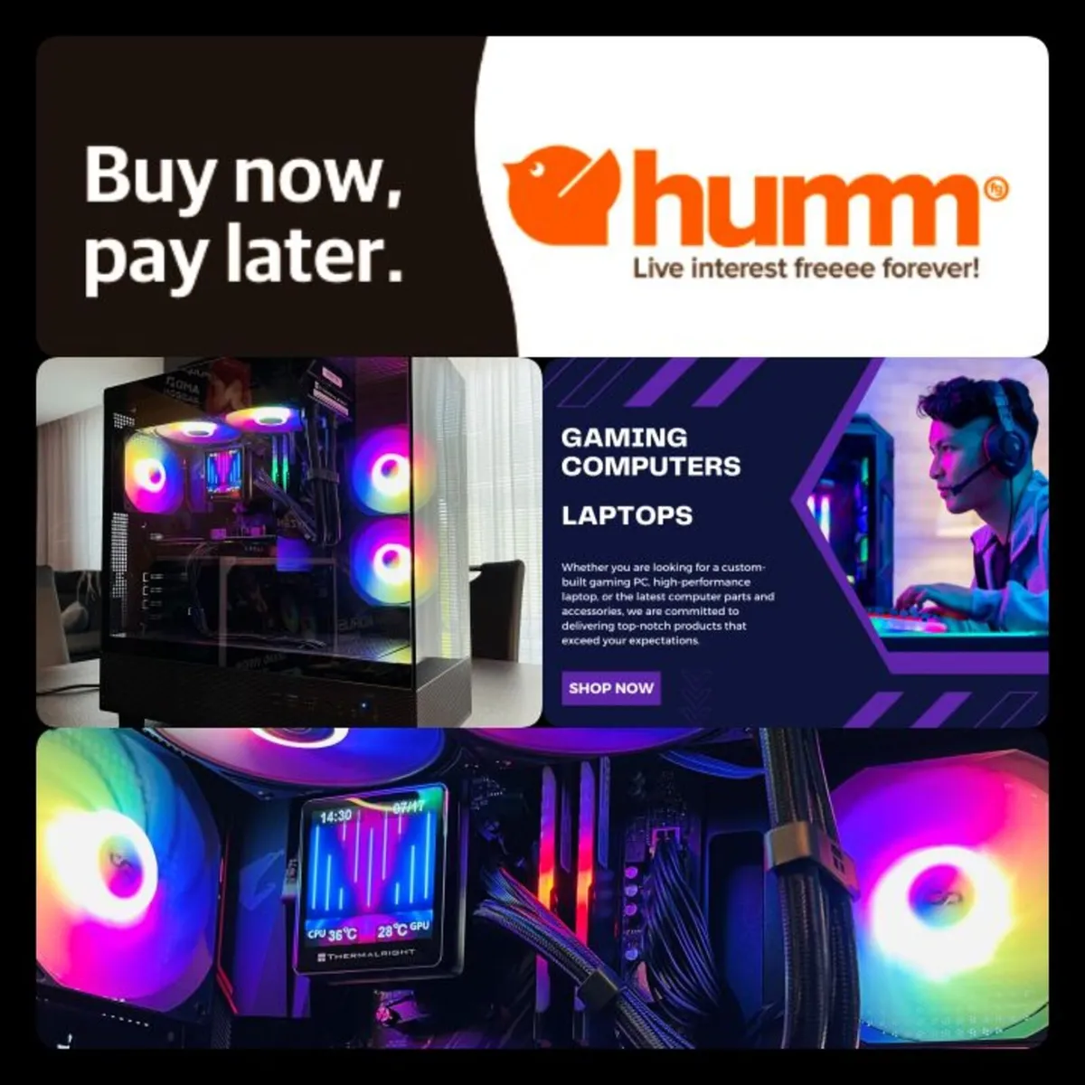 PC AMD Ryzen 5 5600XT, RX 9060 XT 16GB, 32GB RAM - Image 1