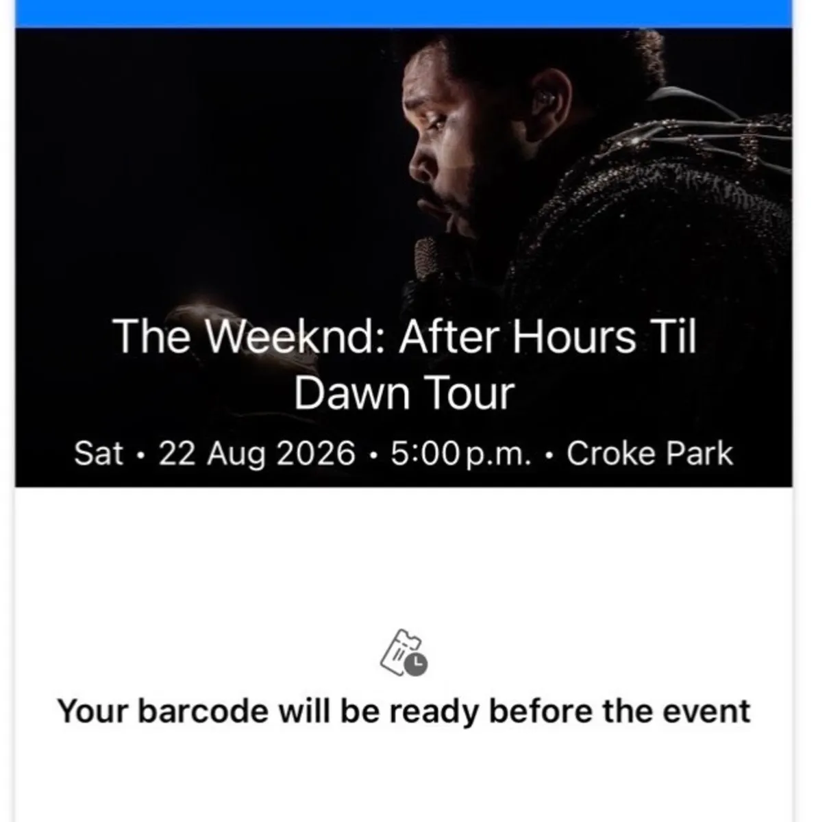 Concert Tickets (The Weekend)