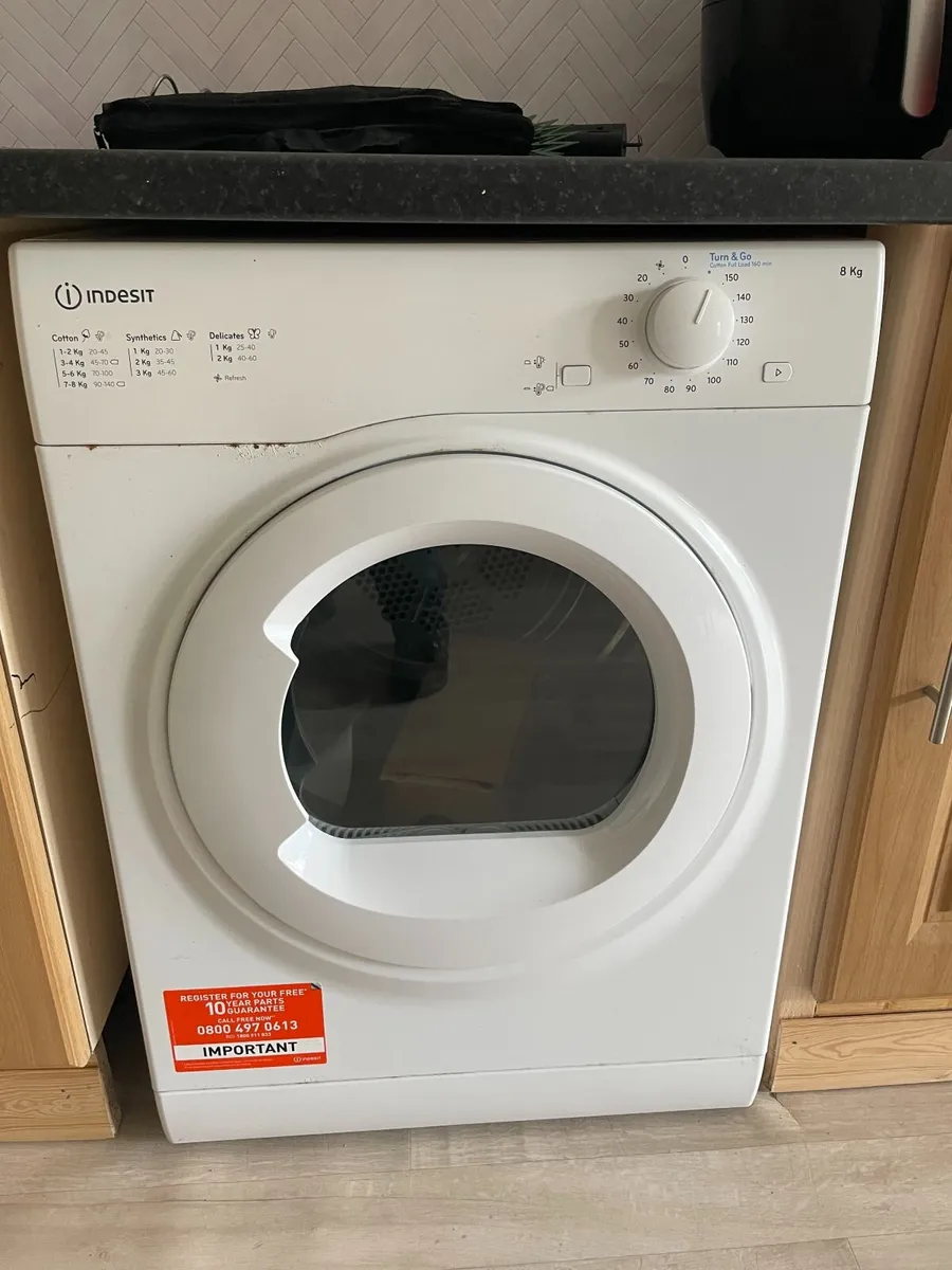 INDESIT 8KG Vented Tumble Dryer - Image 1