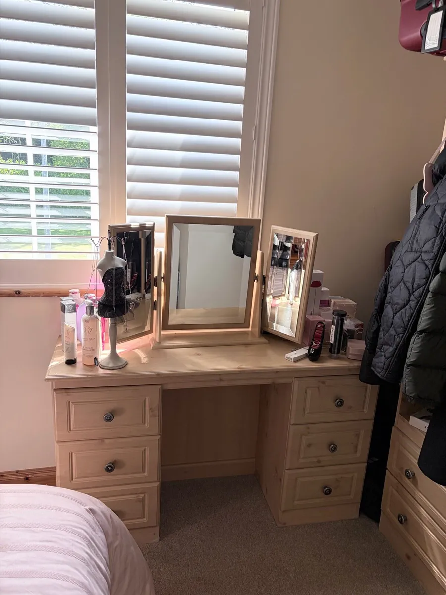 Dressing Table, Storage & Mirror - Image 1