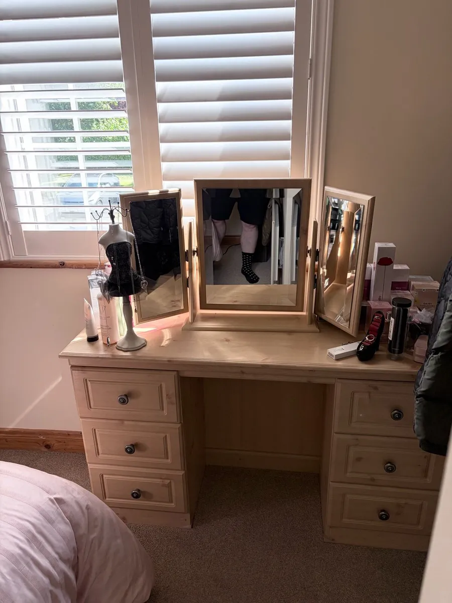 Dressing Table, Storage & Mirror - Image 2