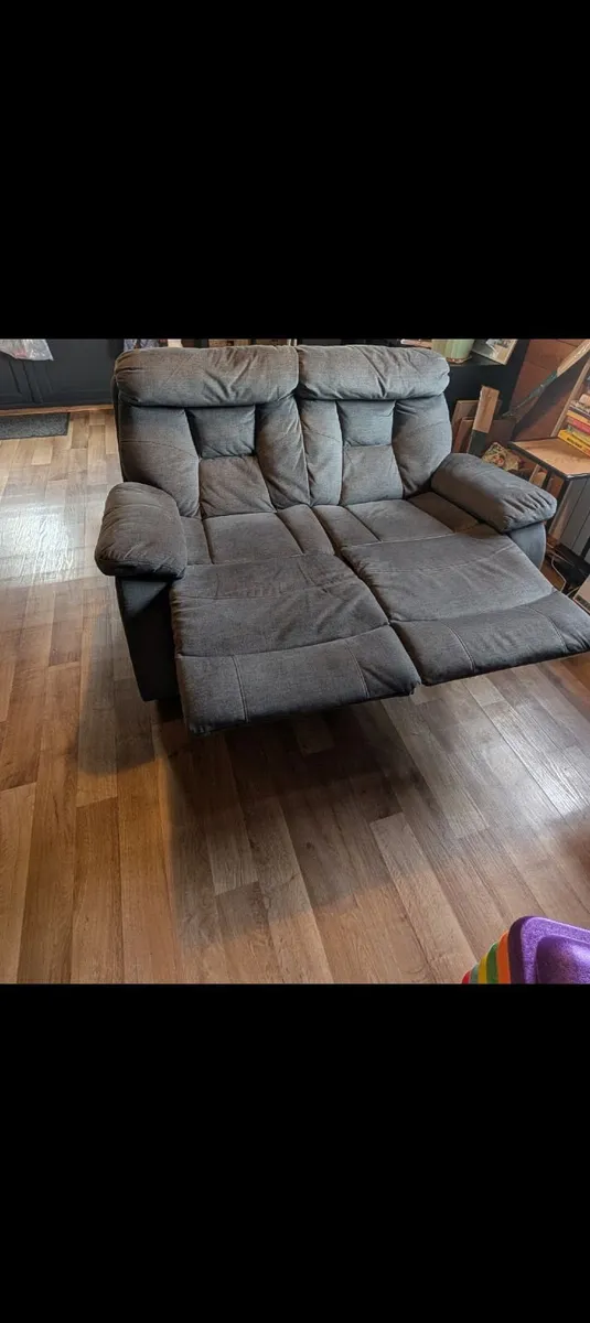 2 seat Sofa recliner fabric - Image 1