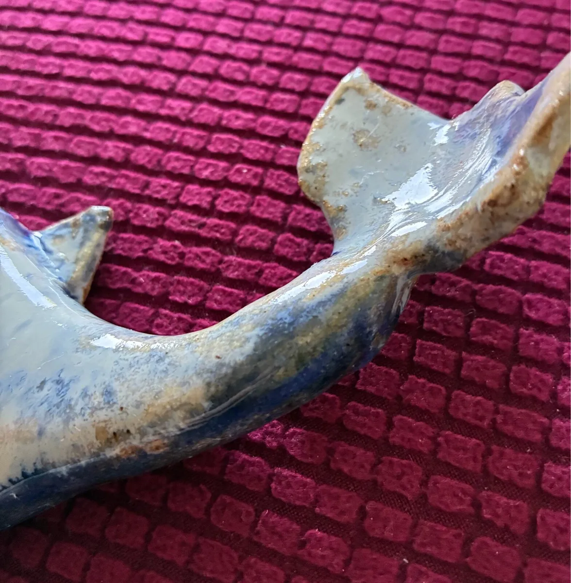 Handmade Whale Ceramic Wall Decor - Image 4