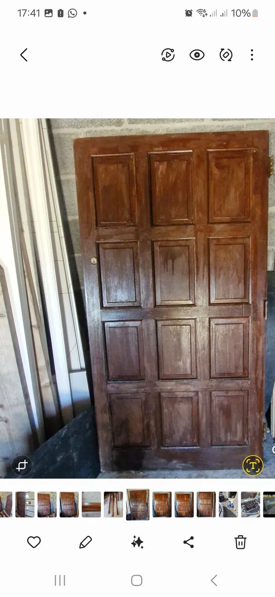 Munster Joinery Solid Teak double door - Image 2