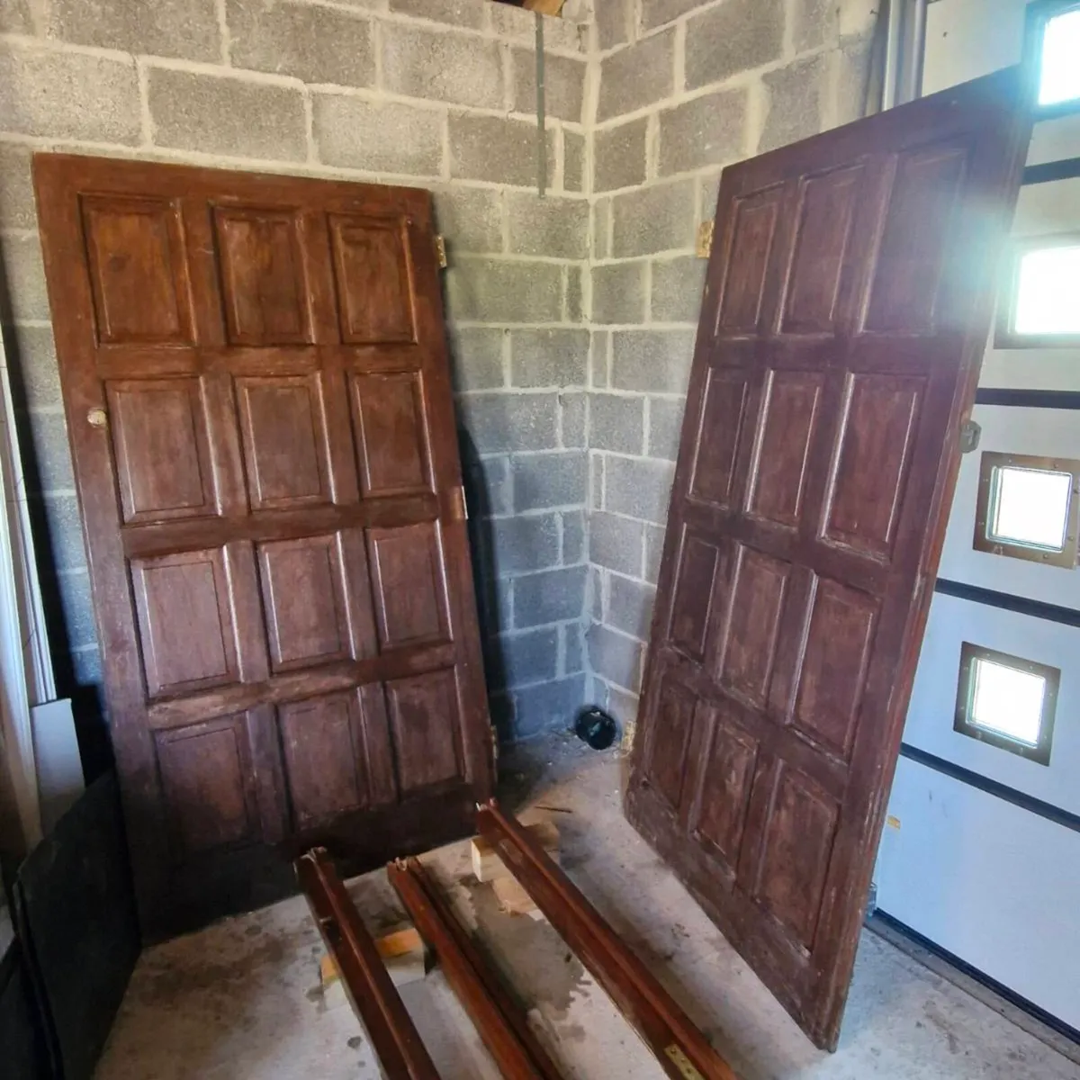 Munster Joinery Solid Teak double door - Image 1