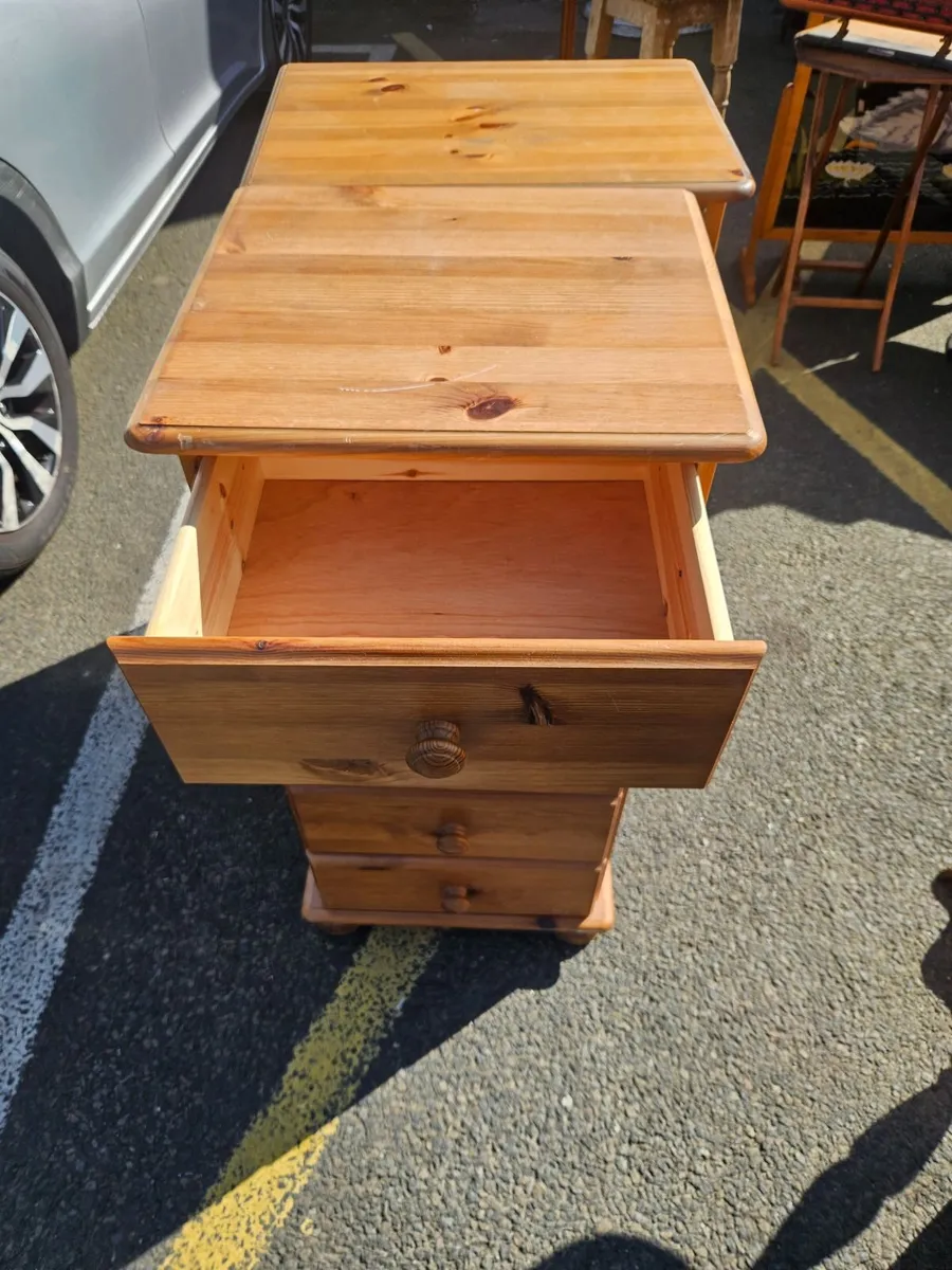 Pine Tall Boy Chest of Drawers - Image 2