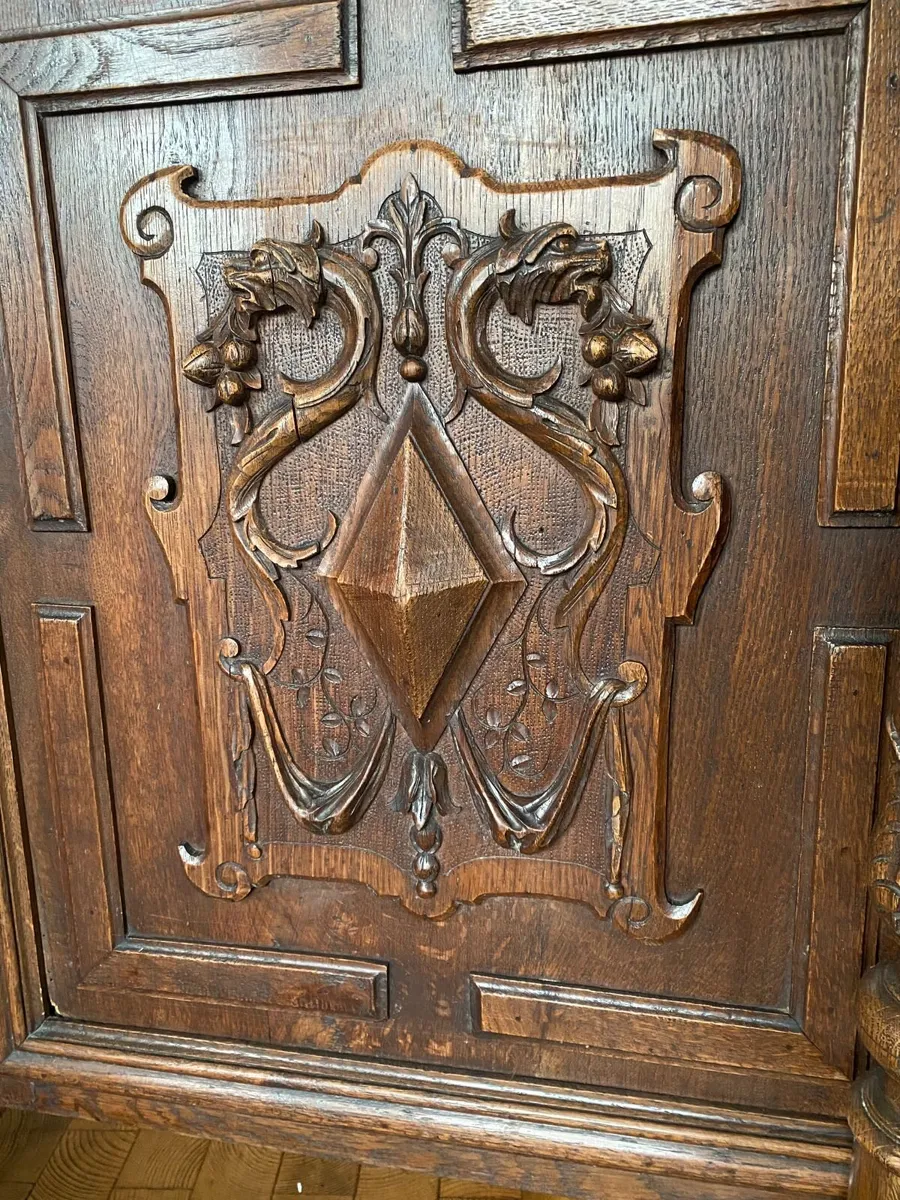 Antique French  Henry II style buffet - Image 3