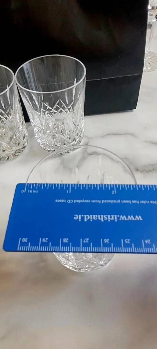 Waterford crystal Lismore whiskey tumblers x 5 - Image 3