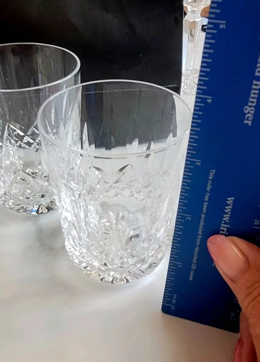 Waterford crystal Lismore whiskey tumblers x 5 - Image 4