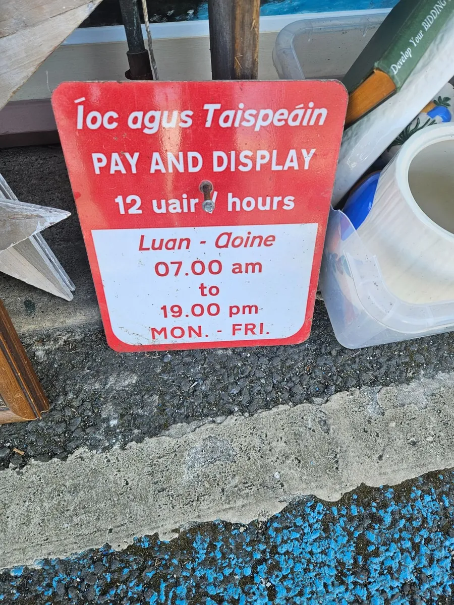 Pay and Display Road Sign - Image 1
