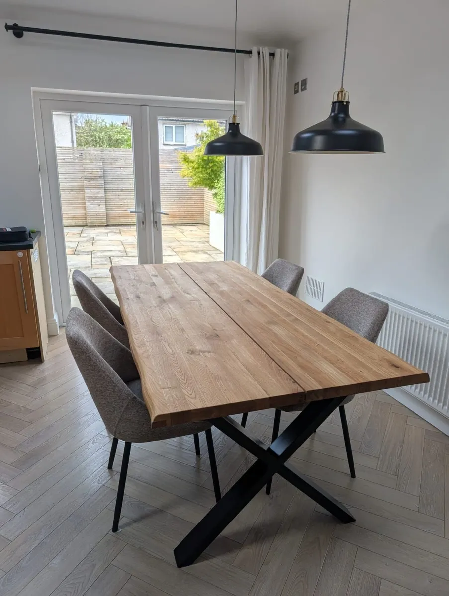 JYSK ROSLEV Solid Oak Dining Table 200 x 95 cm