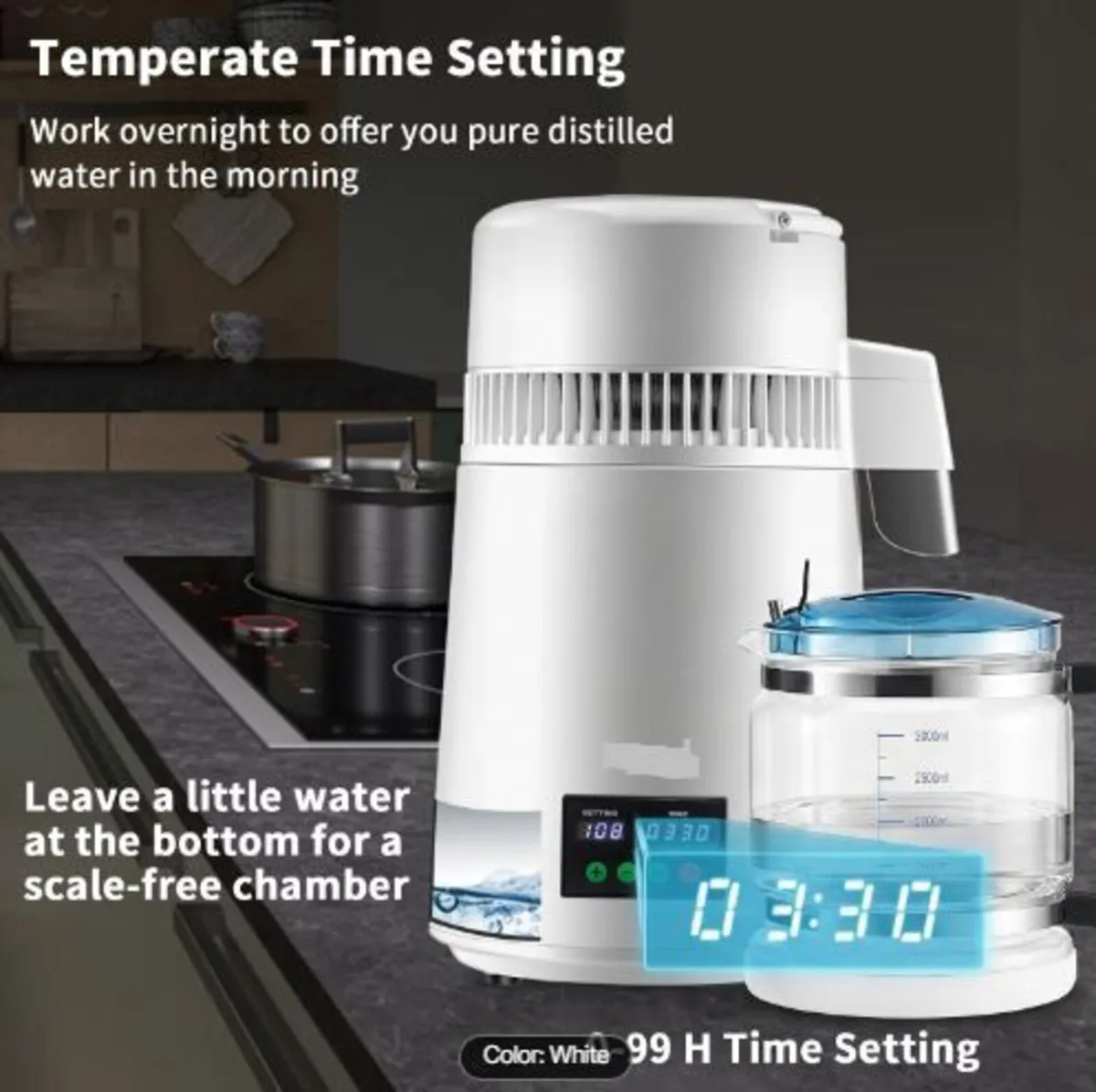 4L Water Distiller 1L/H Distilled Water Maker - Image 3