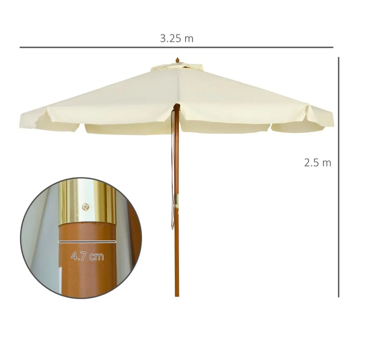 Outdoor Sun Umbrella - Image 2