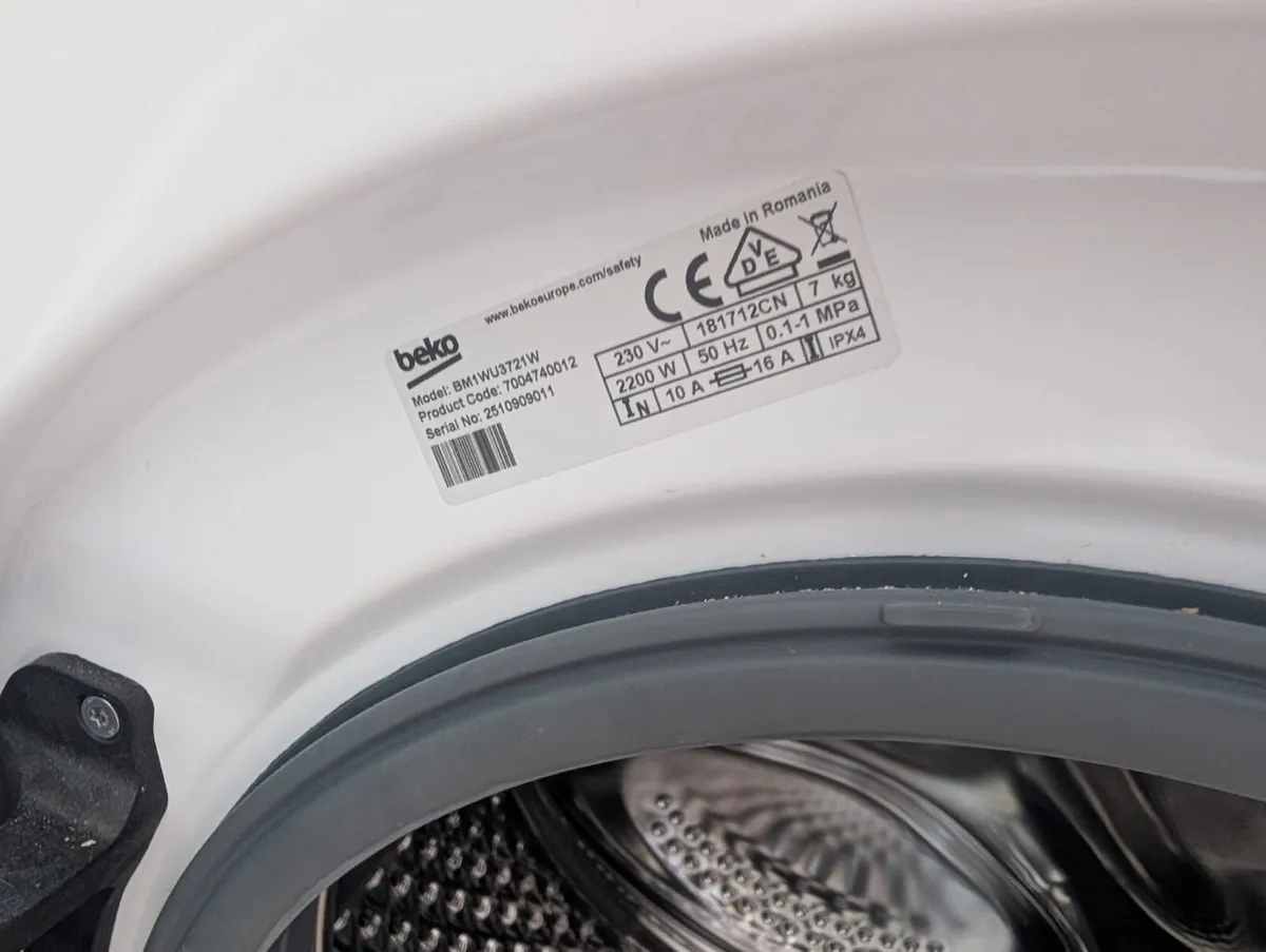 Beko 7kg 1200 Spin Washing Machine - Image 2