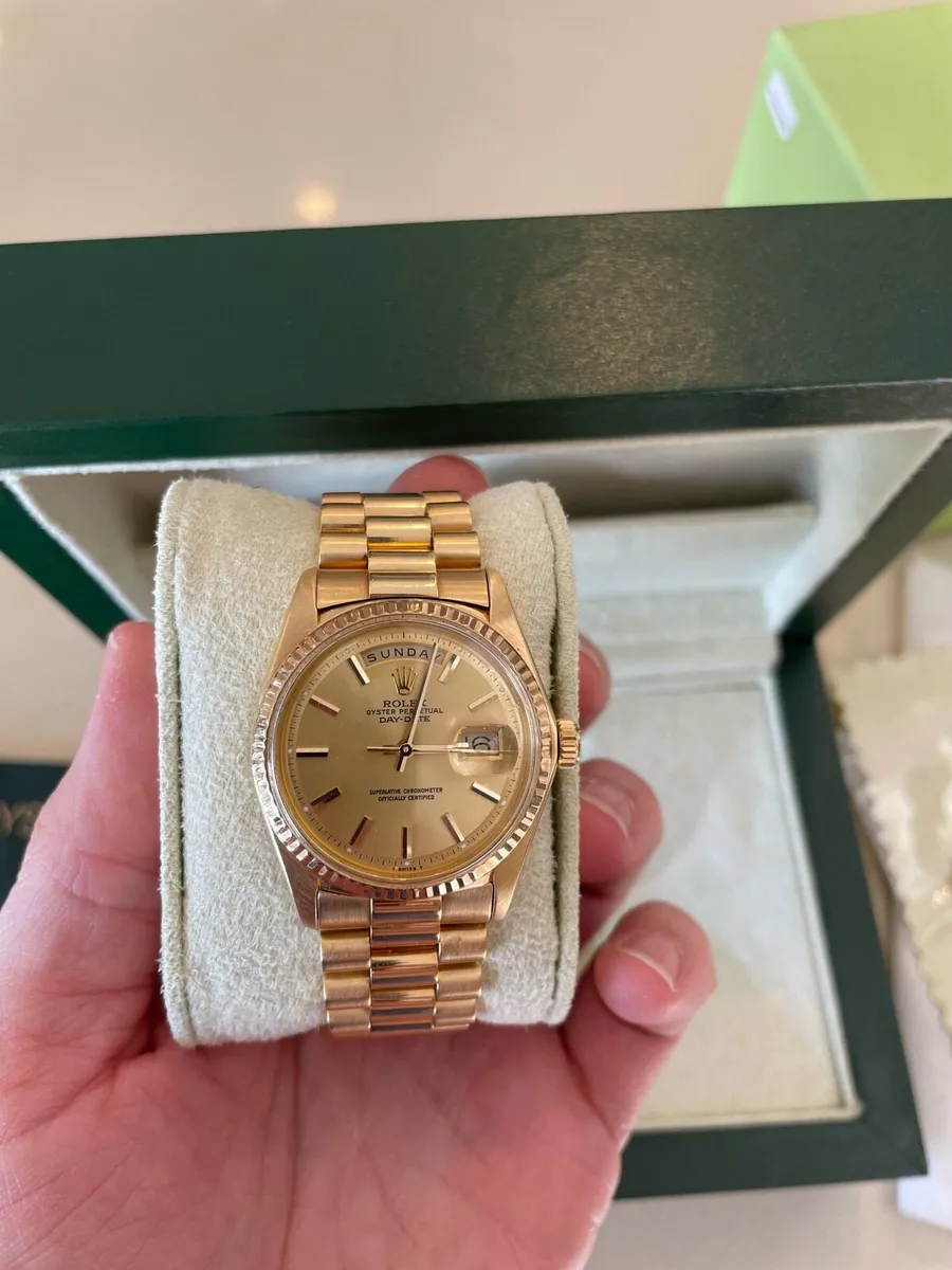 Gold Rolex Day Date 1803 - Image 4