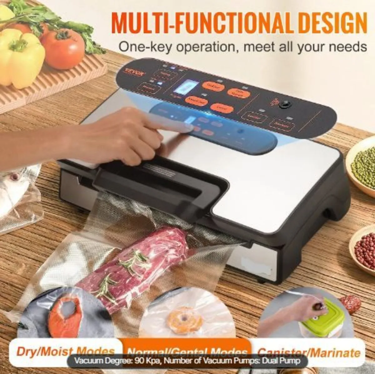 Vacuum Sealer Machine Food Preservation - Image 2