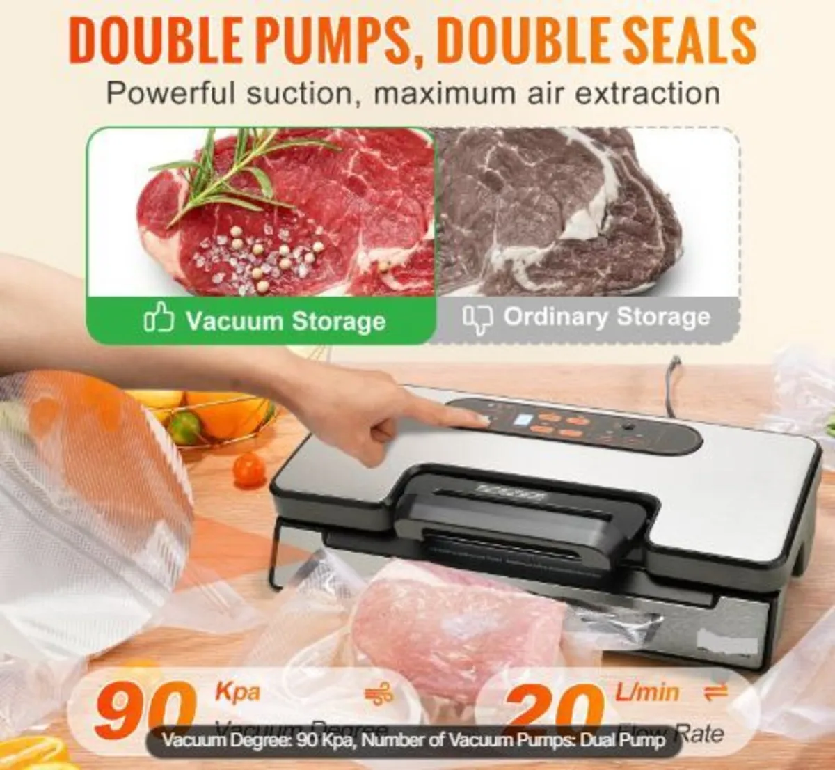 Vacuum Sealer Machine Food Preservation - Image 3
