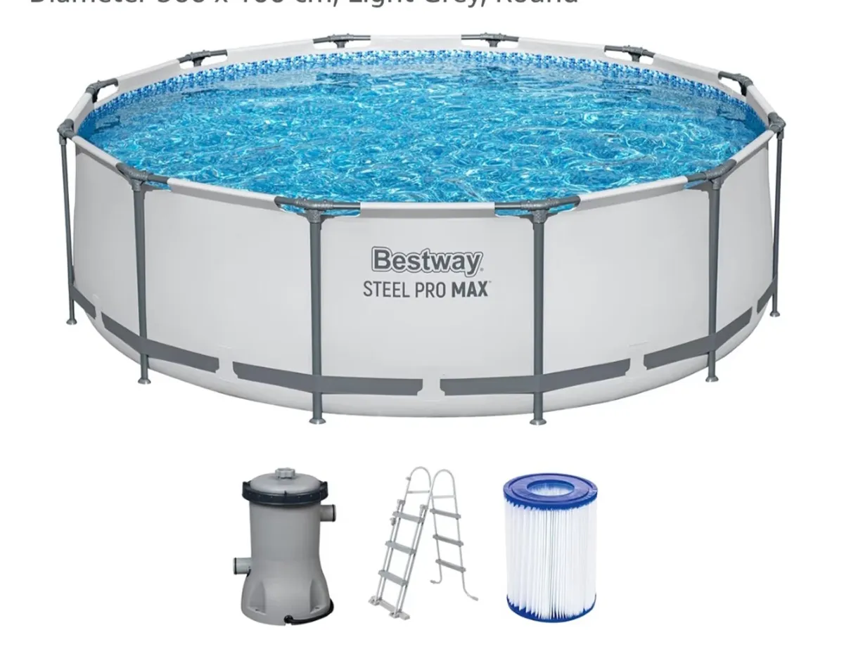 .15ft Bestway Steel Pro Garden Pool - Image 1