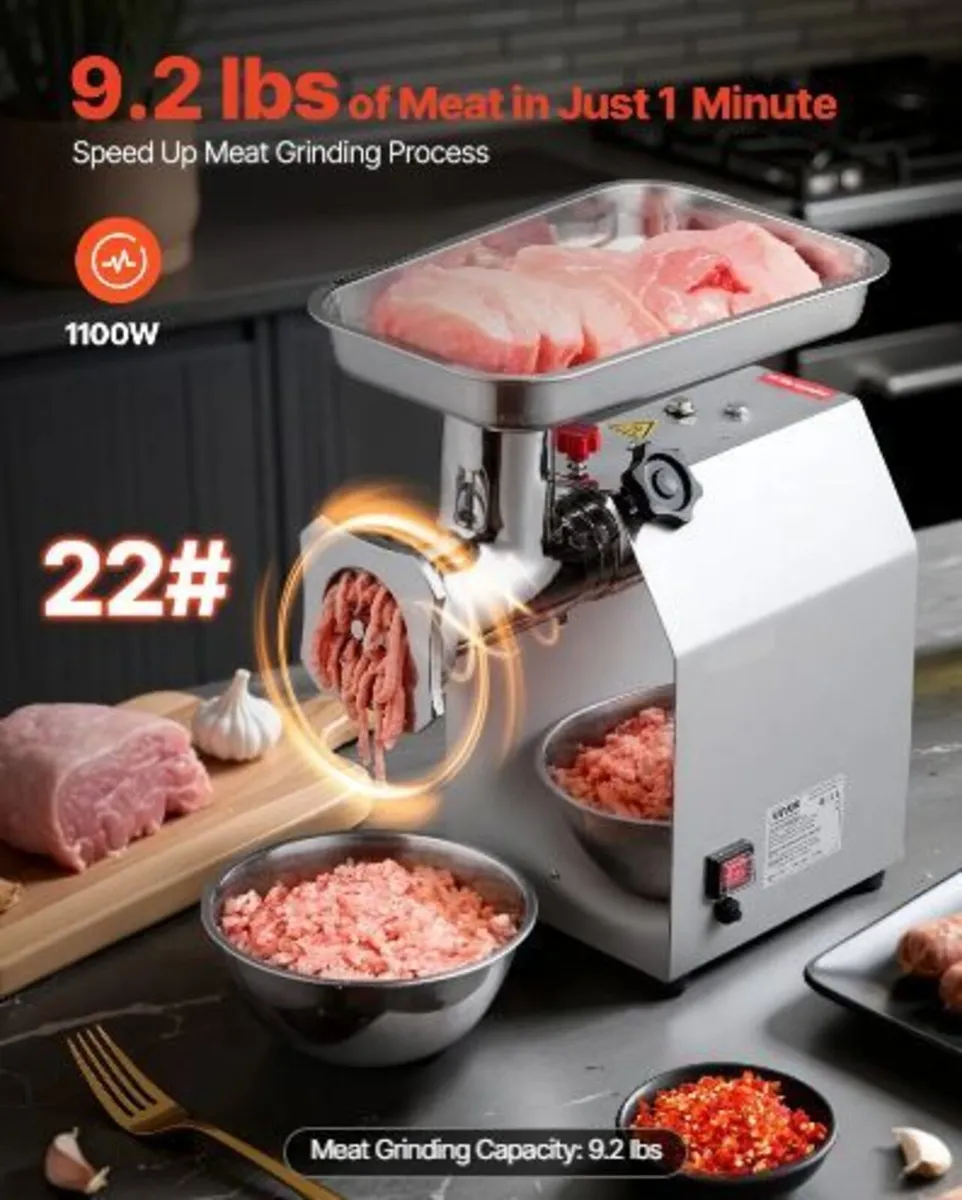 Commercial Electric Meat Grinder - Image 2