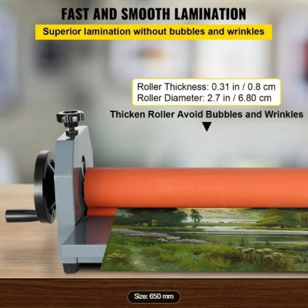 25.5" 650MM Manual Cold Roll Laminator - Image 2