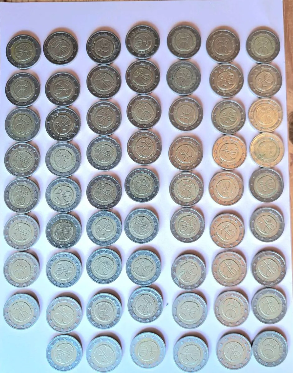 Stickman 2Euro coins, - Image 1
