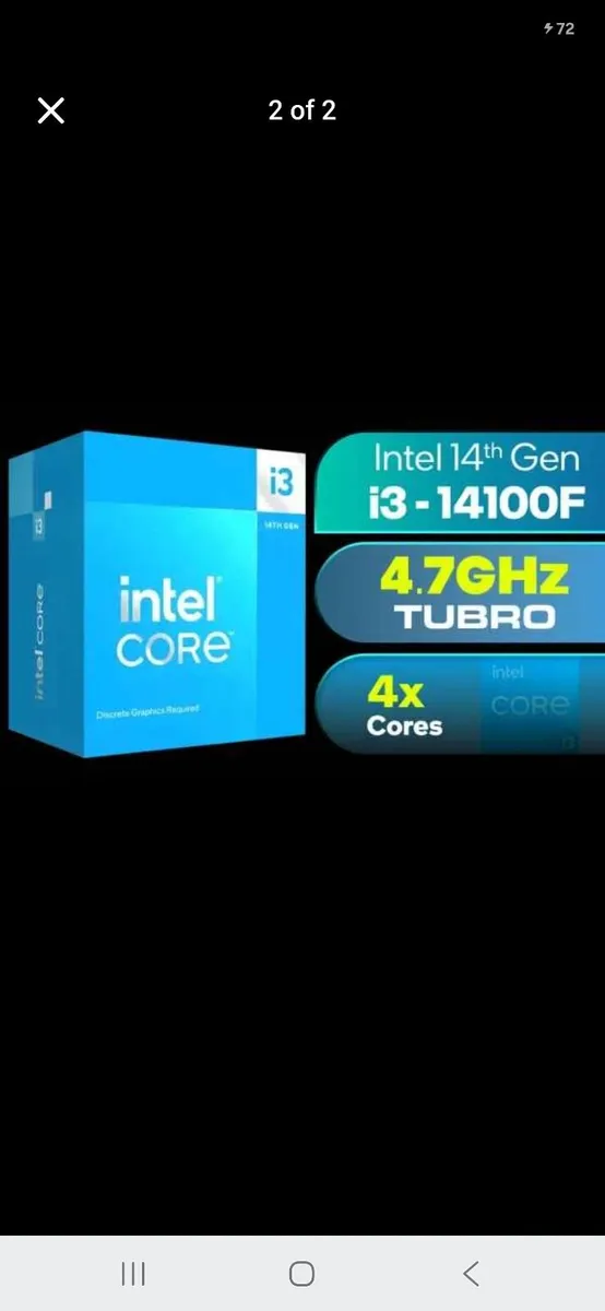 Intel i3 14100f CPU + Cooler - Image 2