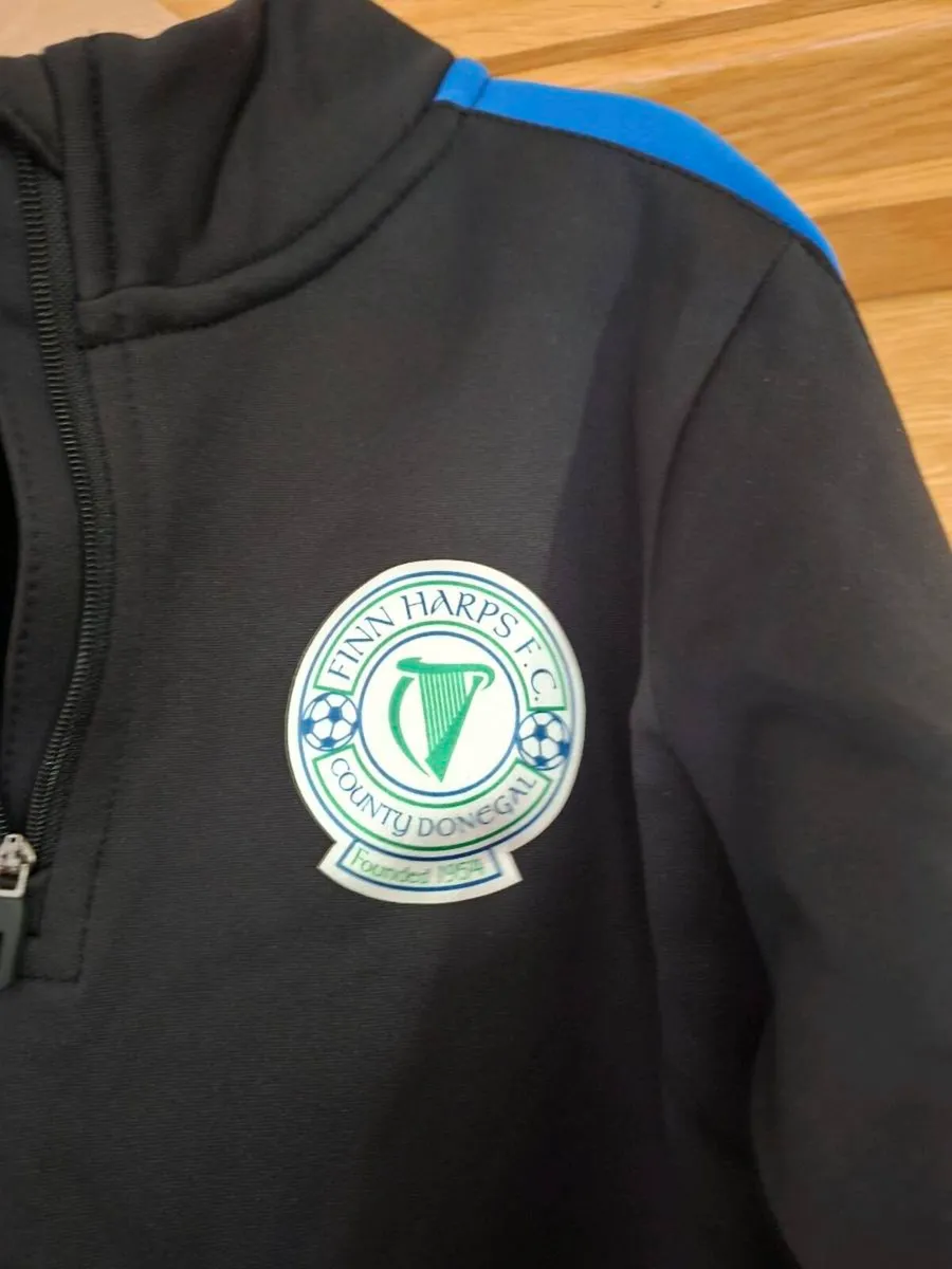 Kid's Finn Harps 3/4 zip tracksuit top - Image 2