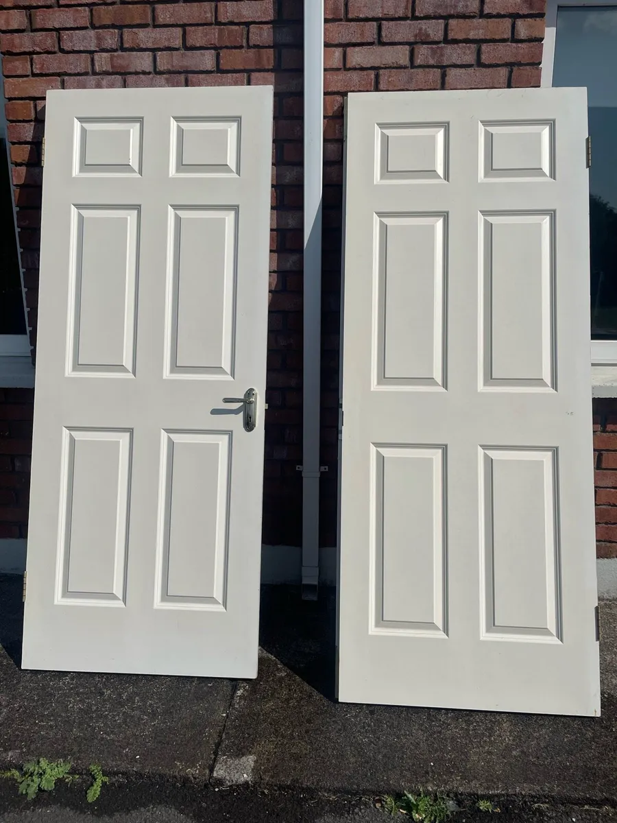 6 Panel white internal doors - Image 1