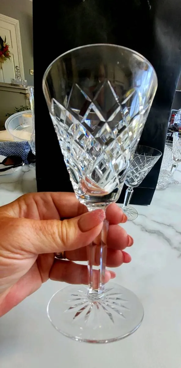 Waterford crystal Claret Wine Glasses x 3 - Image 2