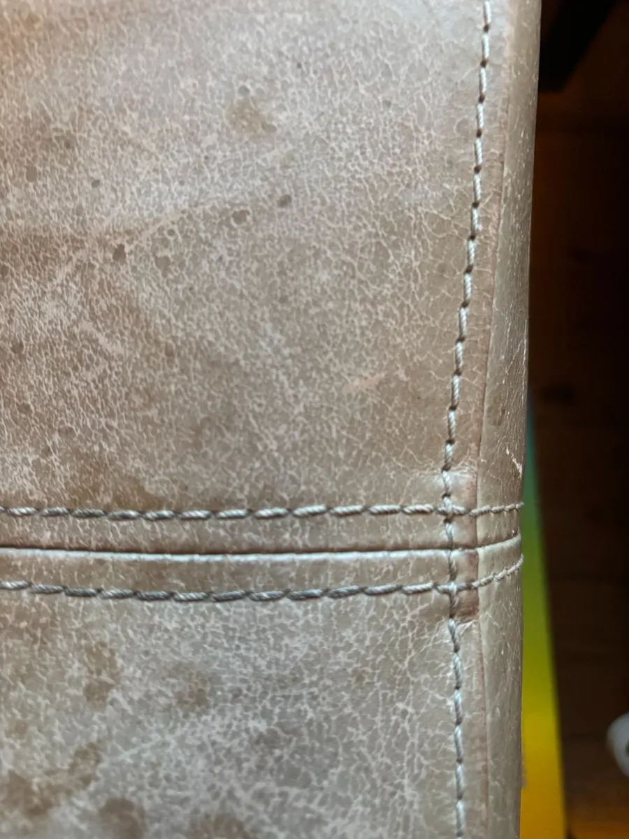 2 Brown Real Italian Leather Couches - Image 3