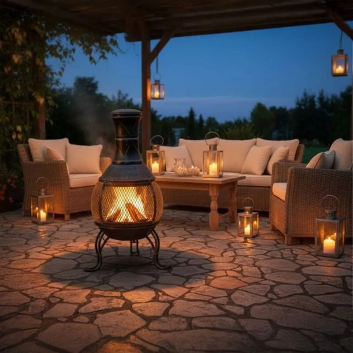 Cast Iron Chiminea Patio Heater - Image 3