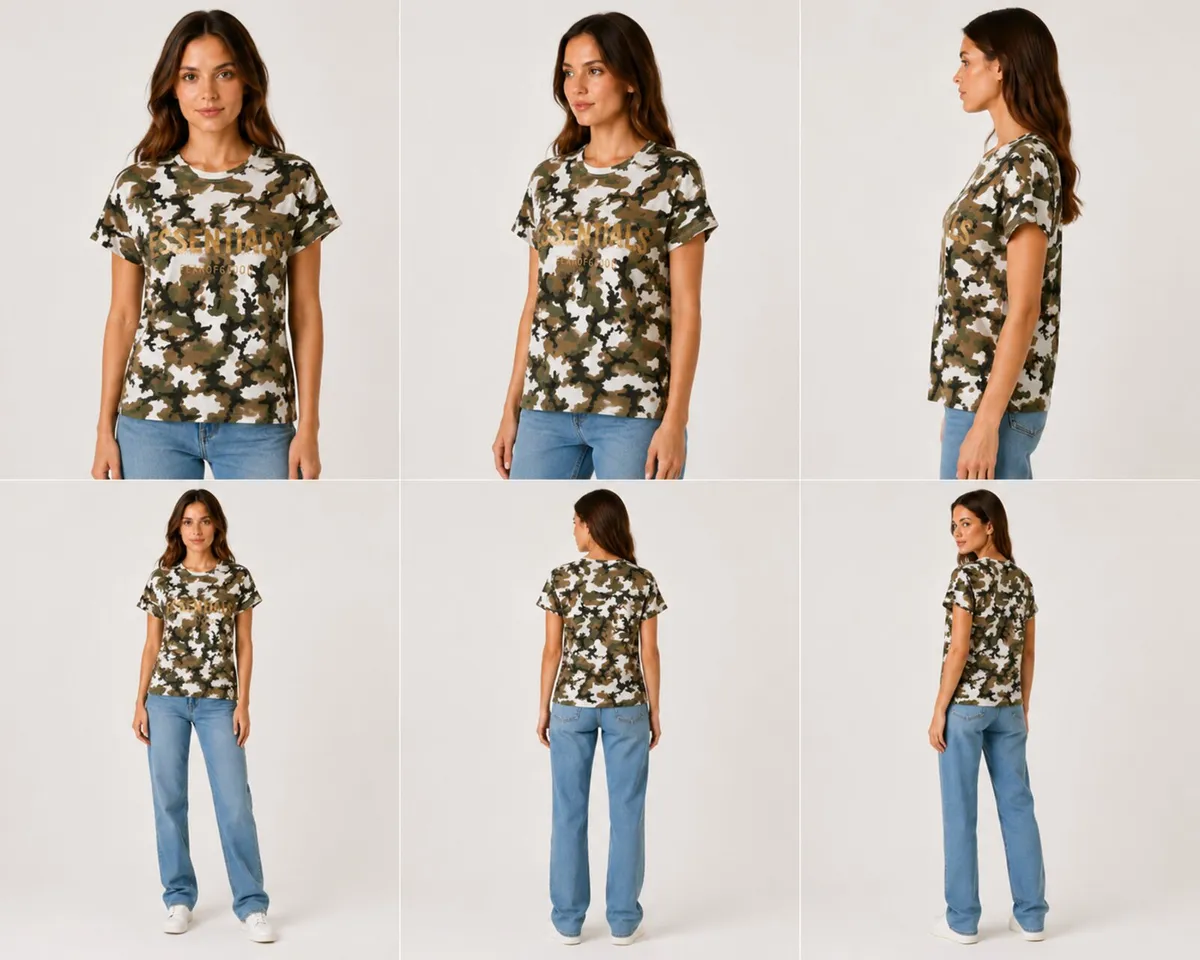 ESSENTIALS Camo T-Shirt - Image 3