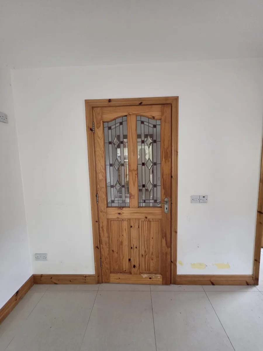 Pine Door with Glass