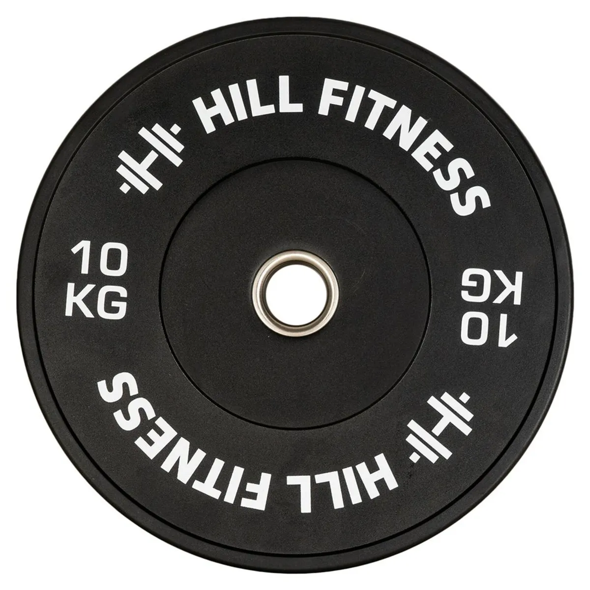 Hill Icon Black Bumper Plates 60kg Set Weights Gym - Image 2
