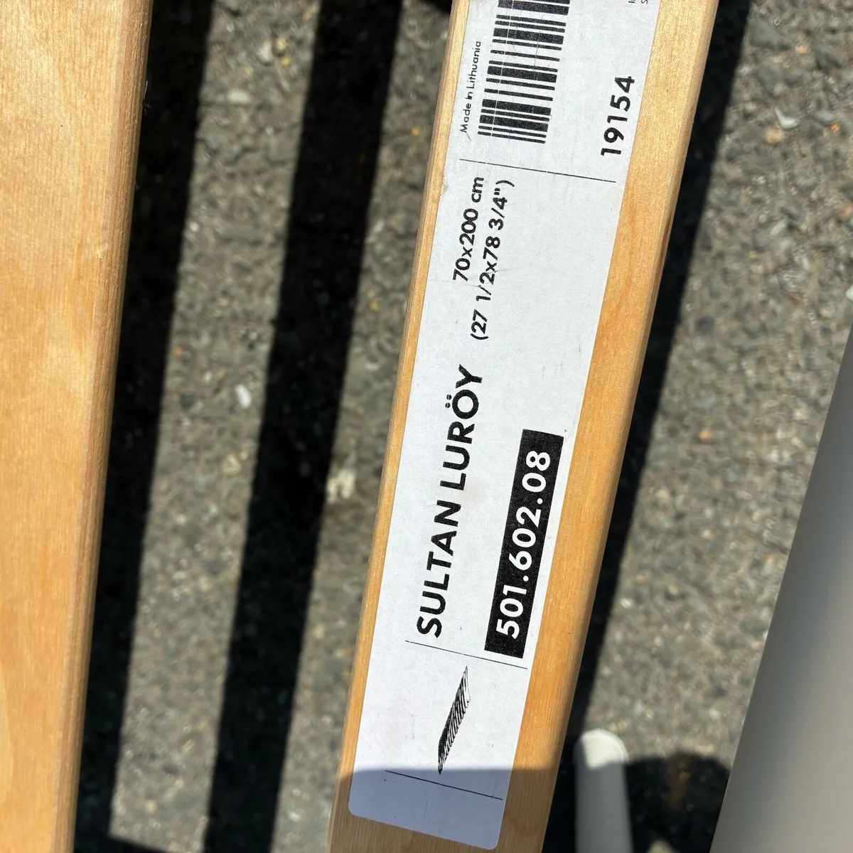 White ikea double bed Frame - Image 4