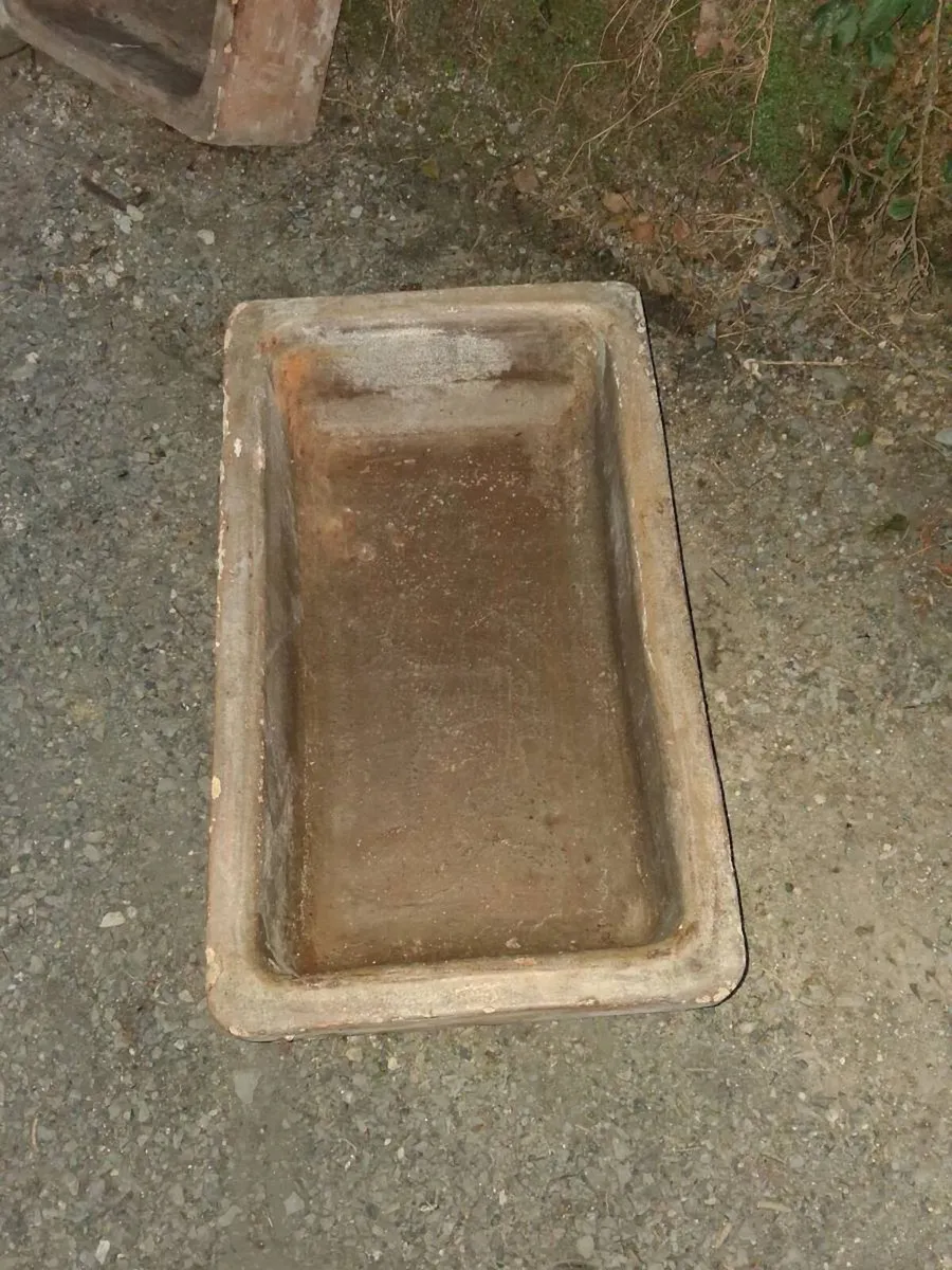 Old Salt glazed ceramic troughs - Image 1