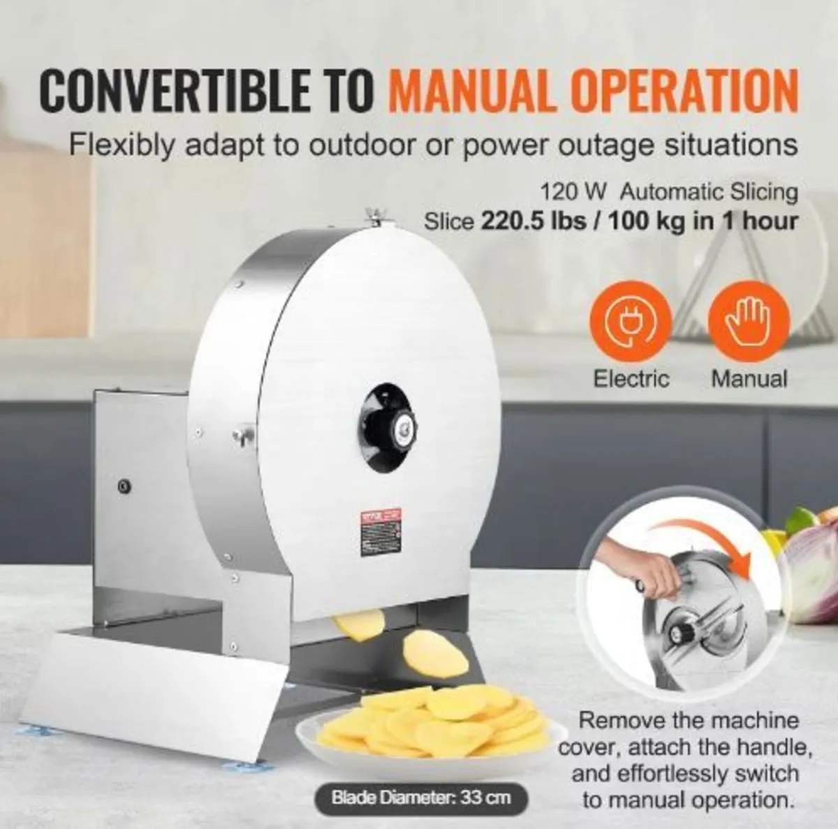 Electric Vegetable Slicer, 0-0.5"/0-12mm - Image 4