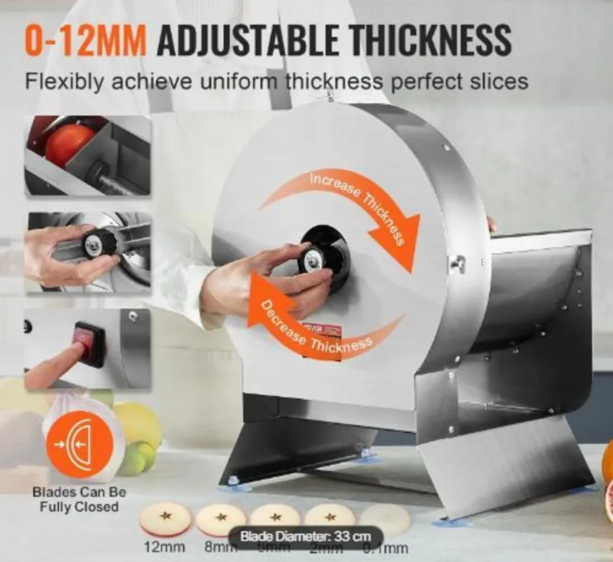 Electric Vegetable Slicer, 0-0.5"/0-12mm - Image 2