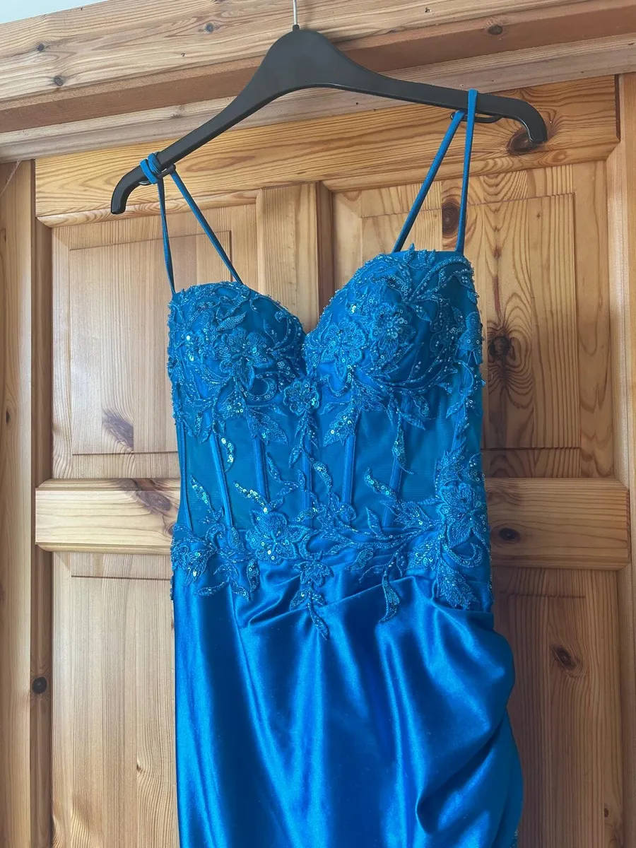 Stunning Teal Debs Dress - Image 1