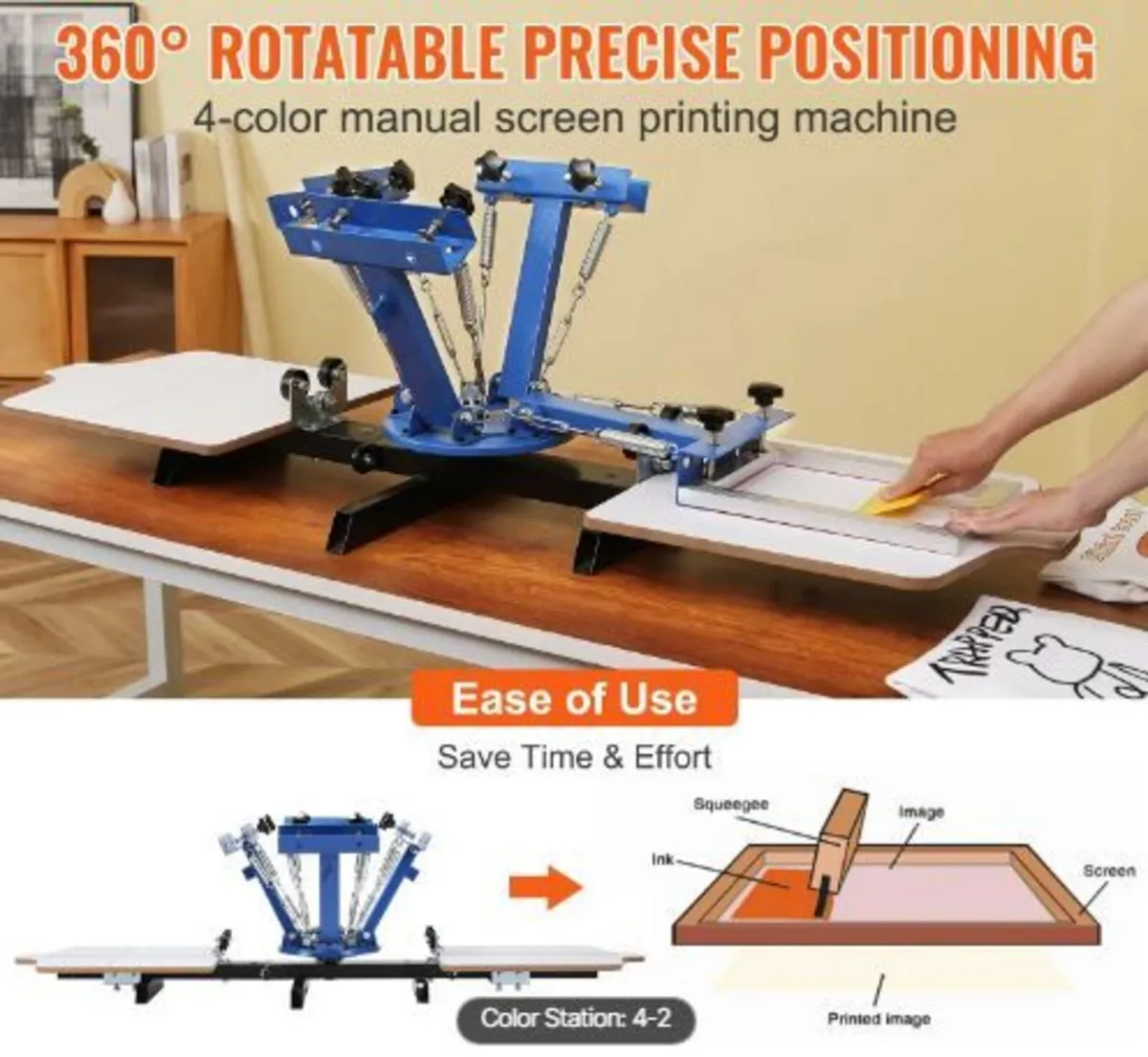 Screen Printing Machine, 4 Color 2 Station - Image 4