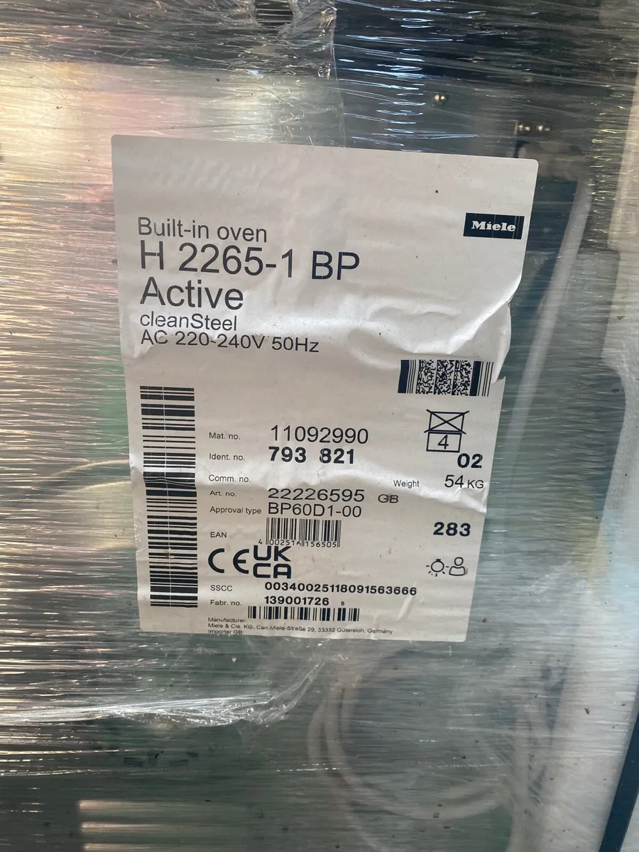 Miele 60cm Single Oven | H 2265-1 B - Image 2
