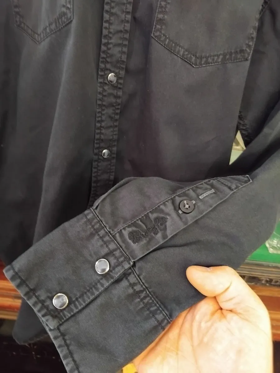 Vintage Wrangler Denim Shirt M - Image 2