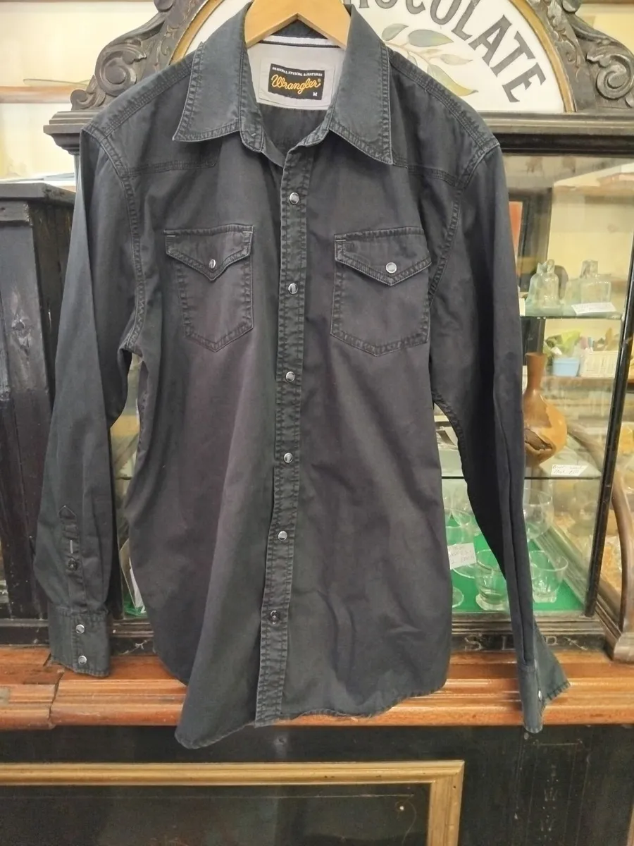 Vintage Wrangler Denim Shirt M - Image 4