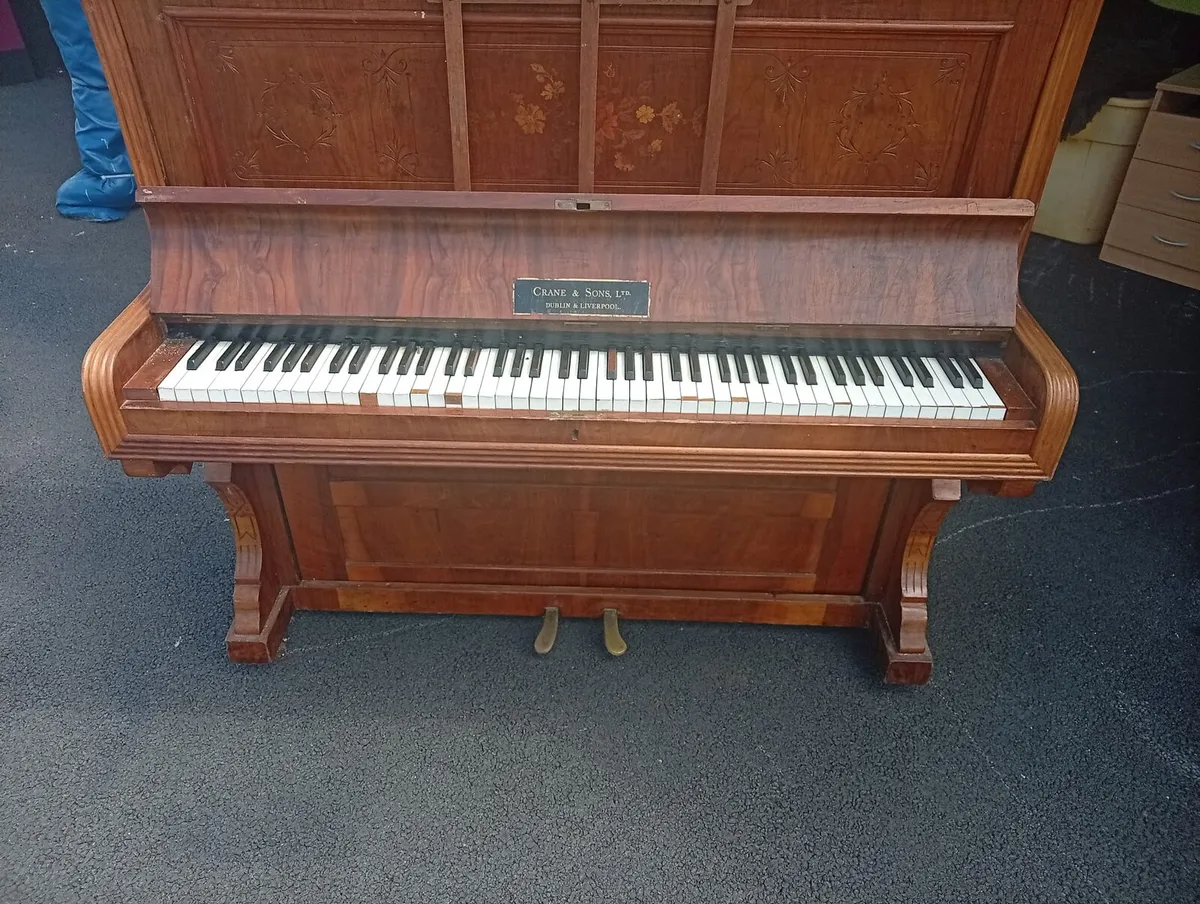 Crane & Sons Upright Piano – Antique - Image 2