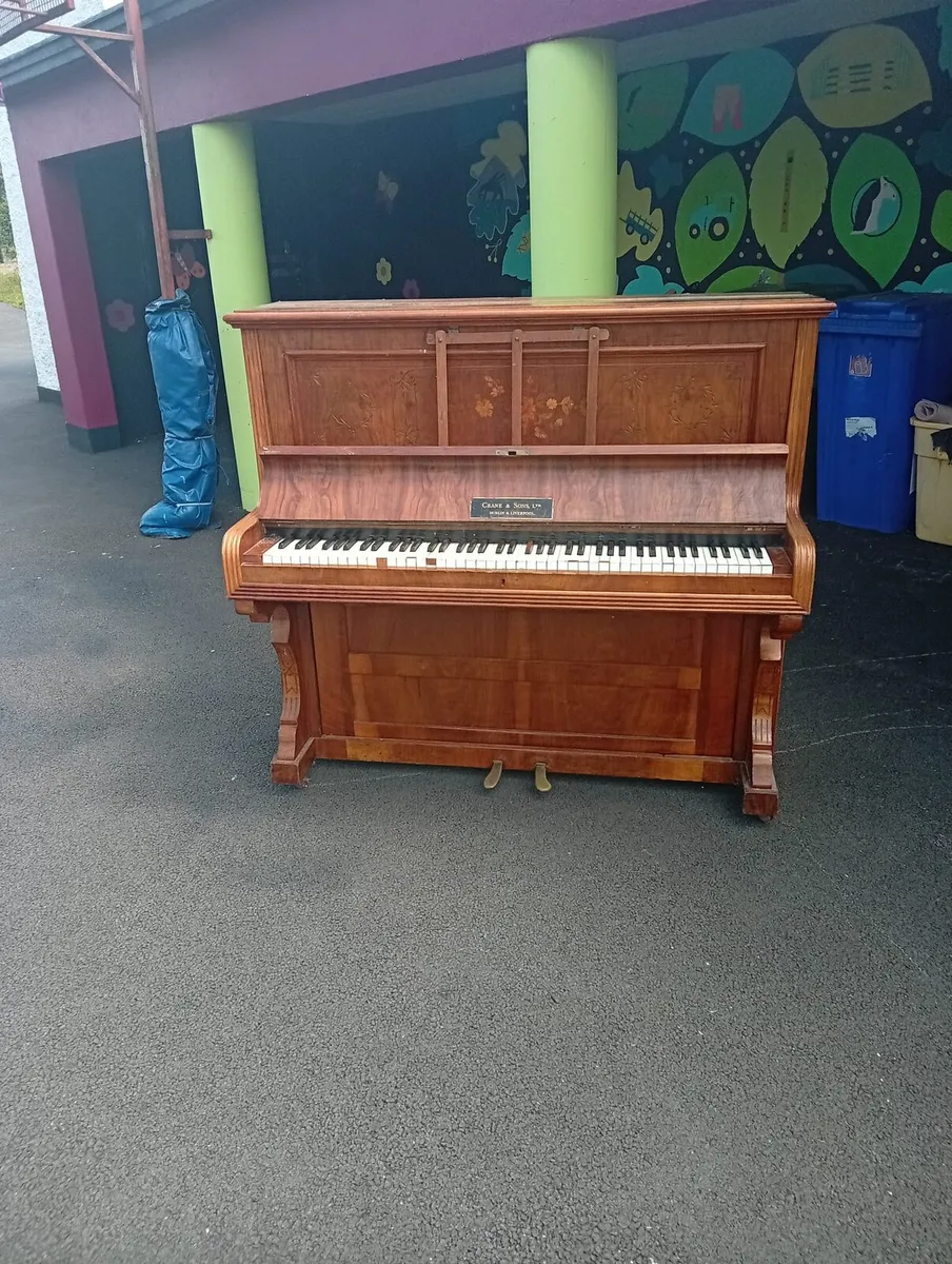 Crane & Sons Upright Piano – Antique - Image 1