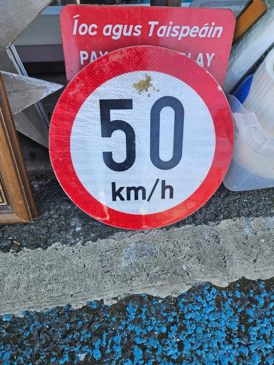 Road Sign 50km an hour