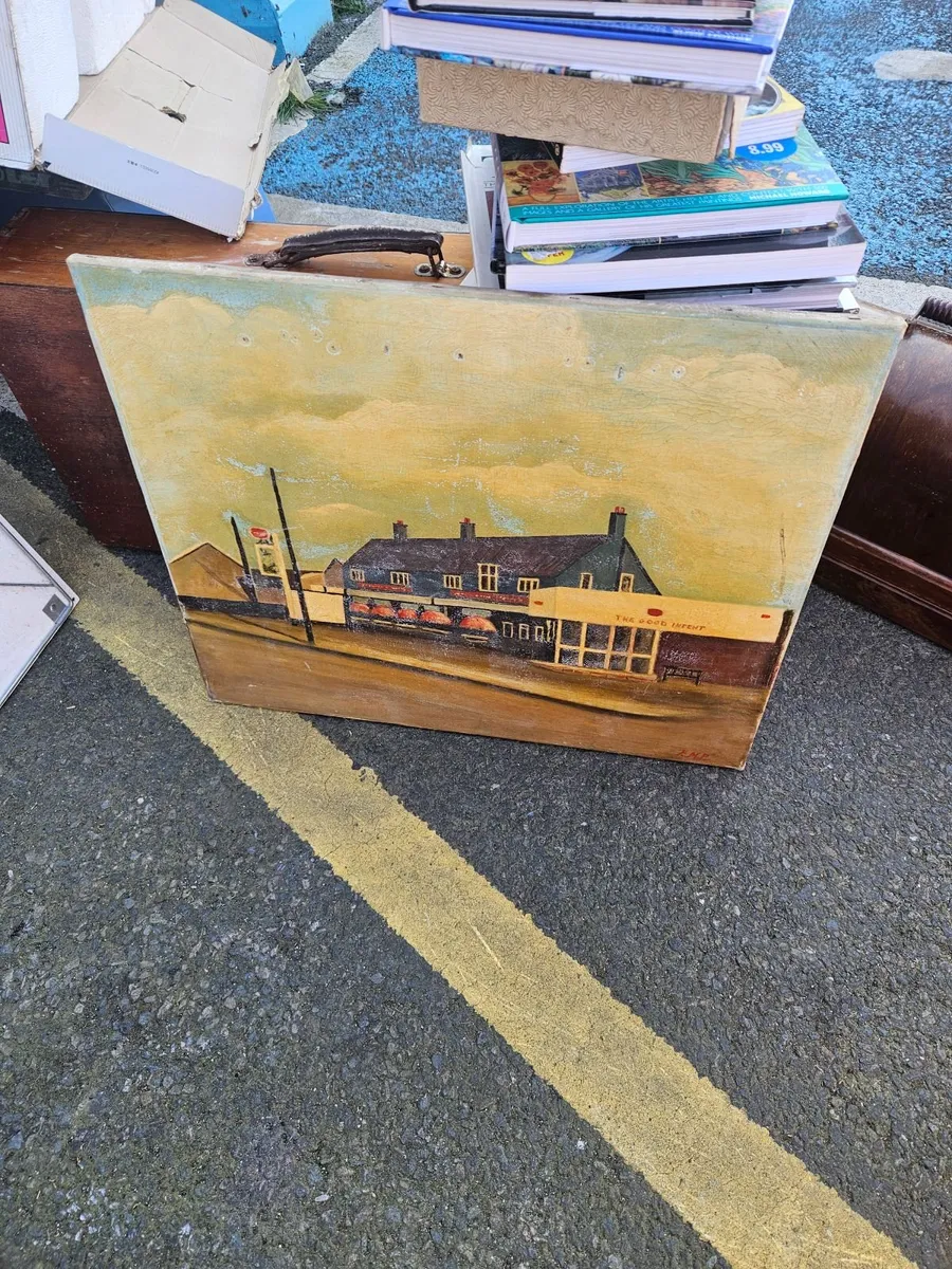 Picture Oil on Canvas The Goodintent Pub - Image 2
