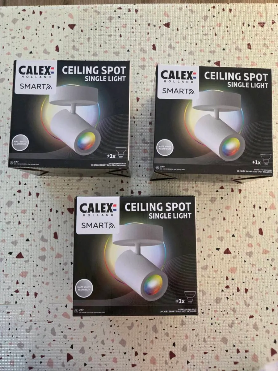 Calex Ceiling Spot Single Light Smart x 3 - Image 1