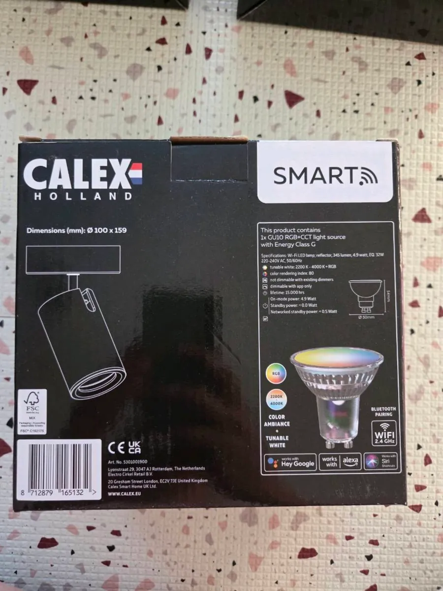 Calex Ceiling Spot Single Light Smart x 3 - Image 3