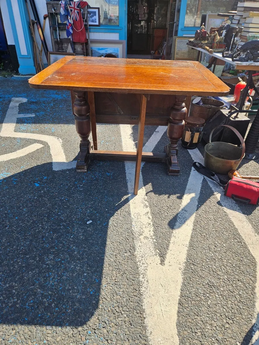 Vintage Oak Table - Image 2